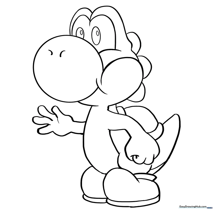 Yoshi Coloring Sheet