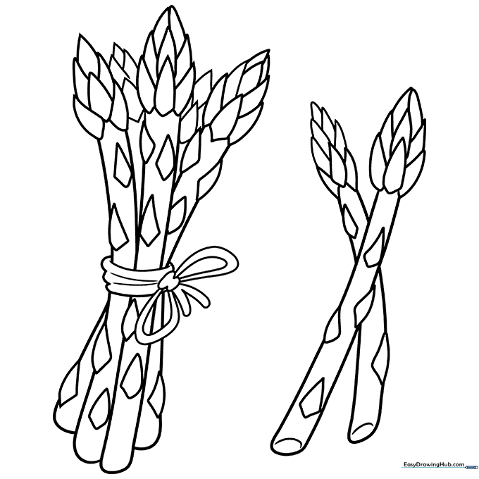 Asparagus Coloring Sheet