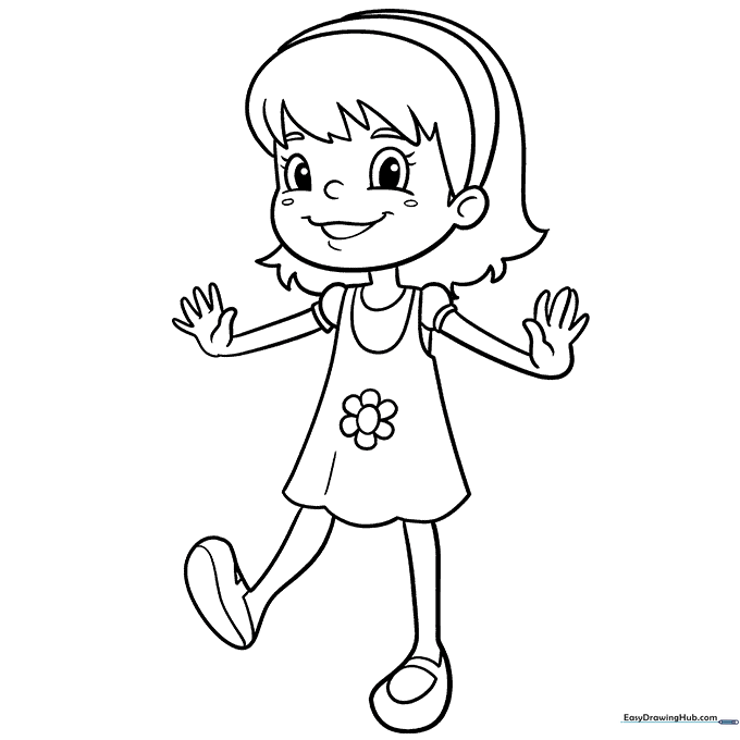 Simple Cartoon Girl