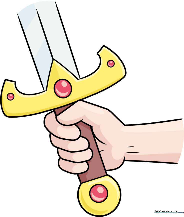 Hand Holding a Sword