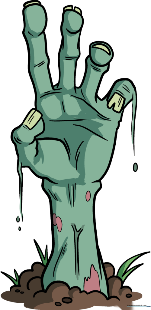 Zombie Hand Coming Out of the Ground