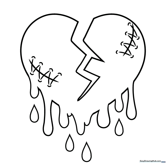 Bleeding Heart Coloring Sheet