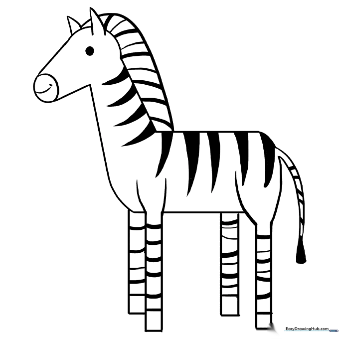 Zebra Coloring Sheet