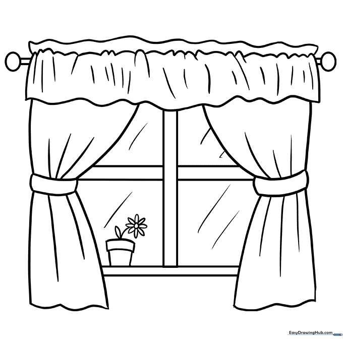 Window Coloring Sheet