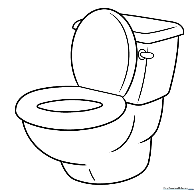 Toilet Coloring Sheet