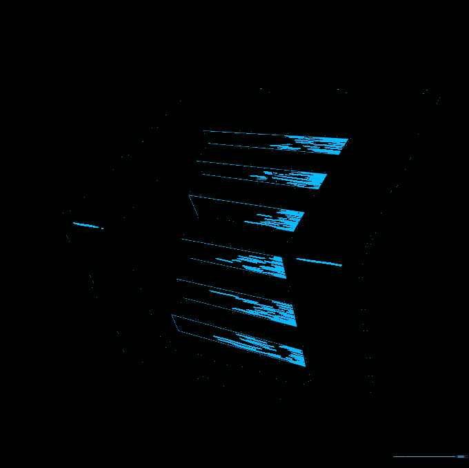 Detailed shading on the front of the steps and cast shadows added to the right side for enhanced 3D realism.