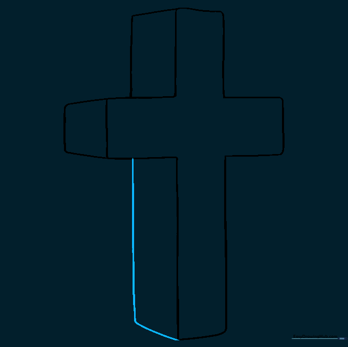 Finalizing the 3D structure by connecting the bottom arm sections.