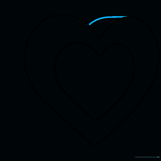 Connecting lines added to the top of the heart to show volume.