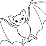 A friendly cartoon bat illustration, showcasing the final result of the tutorial.