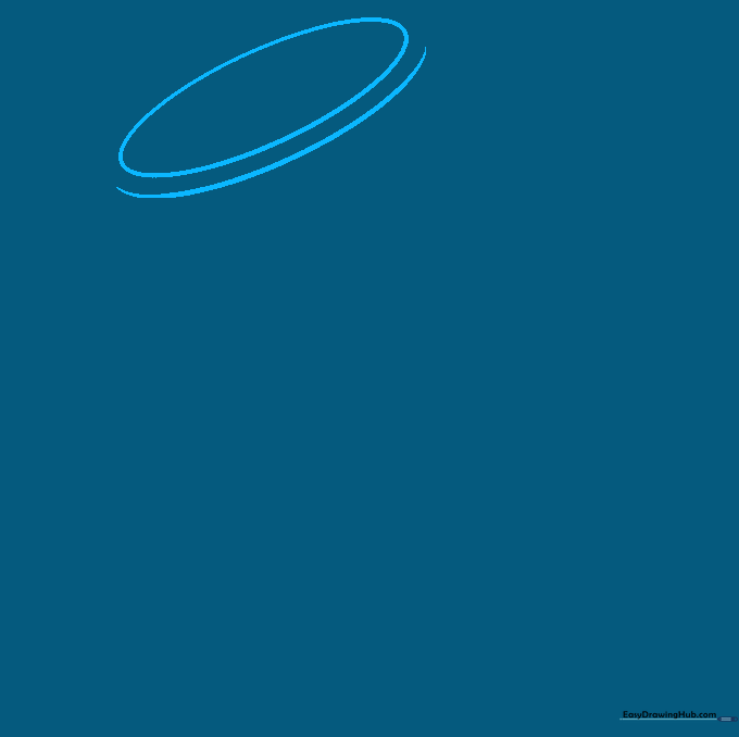 A pencil sketch showing a small slanted oval with a curved line underneath to form the top terminal of a battery.