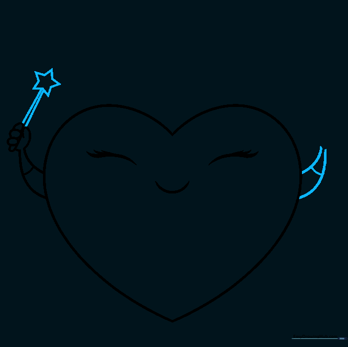 The heart character holding a magic wand with a star at the tip.