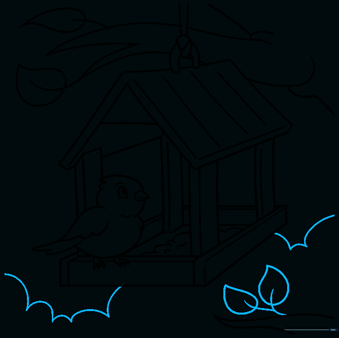 Adding soft, cloud-like background shapes to complete the scene.