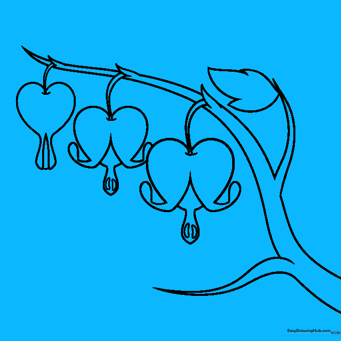 Adding two additional leaves to the stem for a fuller look