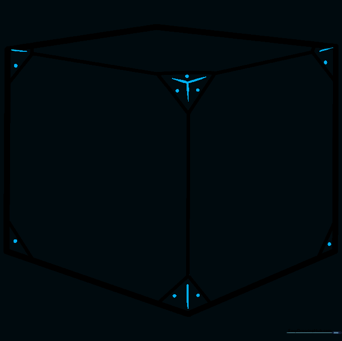 Crate corners detailed with rivets and a central starburst design on the top panel.