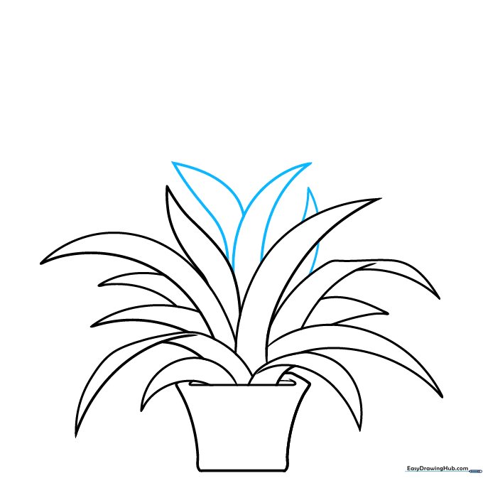 New leaves added behind the existing ones to create a layered, 3D effect.