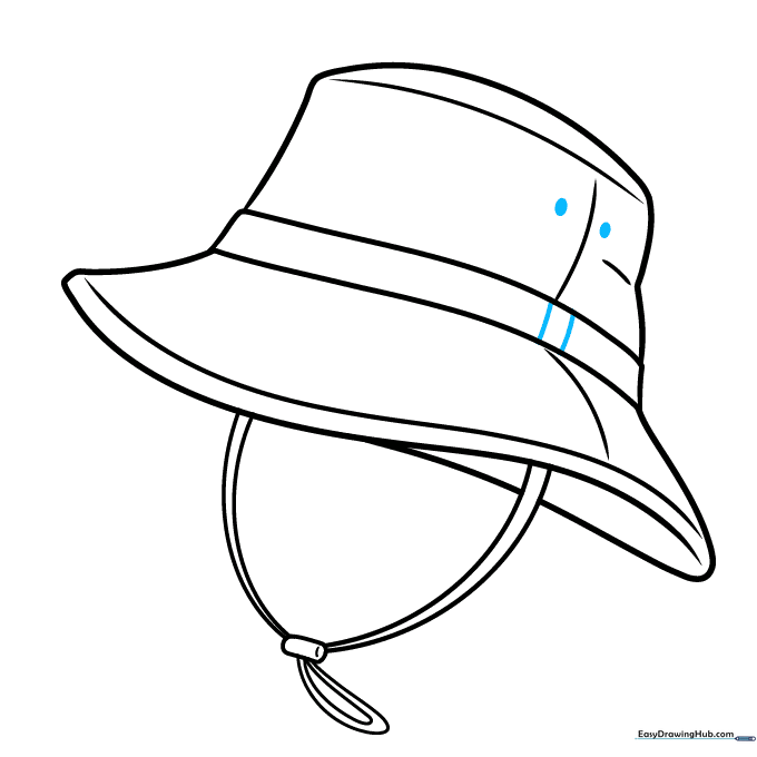 Two small shaded ovals added to the hatband as ventilation holes.