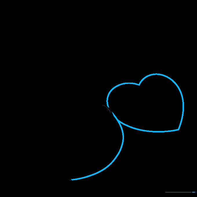 Two overlapping heart shapes drawn in pencil, showing depth through placement.