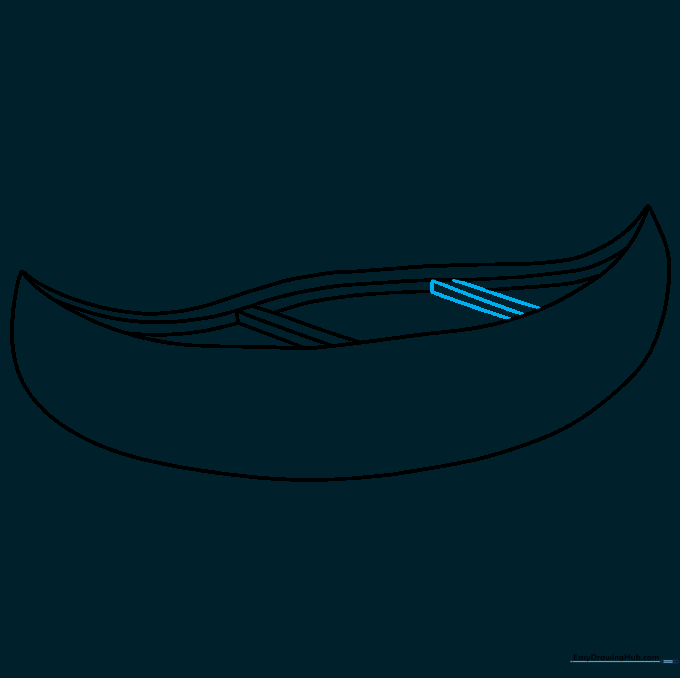 Adding a second thwart to the interior of the canoe for structural detail.