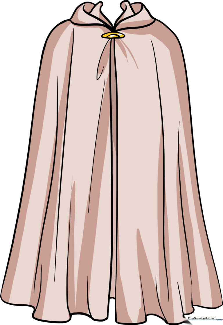 A finished, vibrant superhero cape drawing ready for a character.