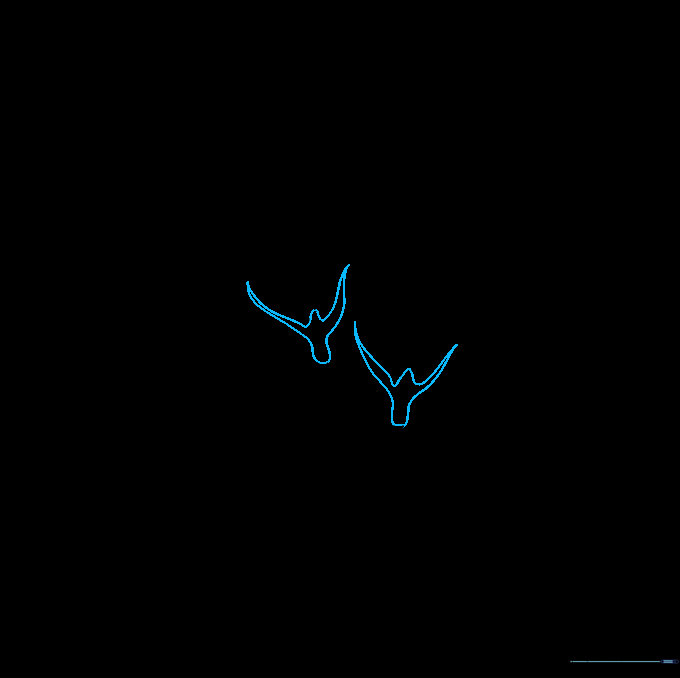 Adding leaf joints to the stems by erasing small sections and drawing curved lines.