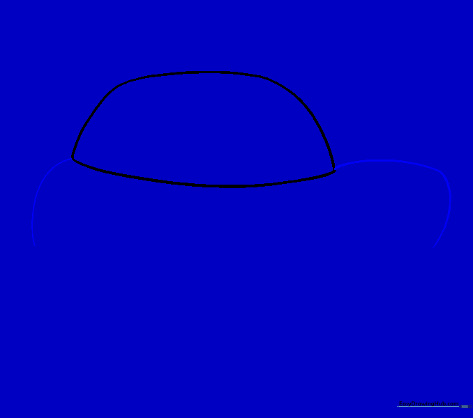 Adding vertical lines to connect the roof to the car body.