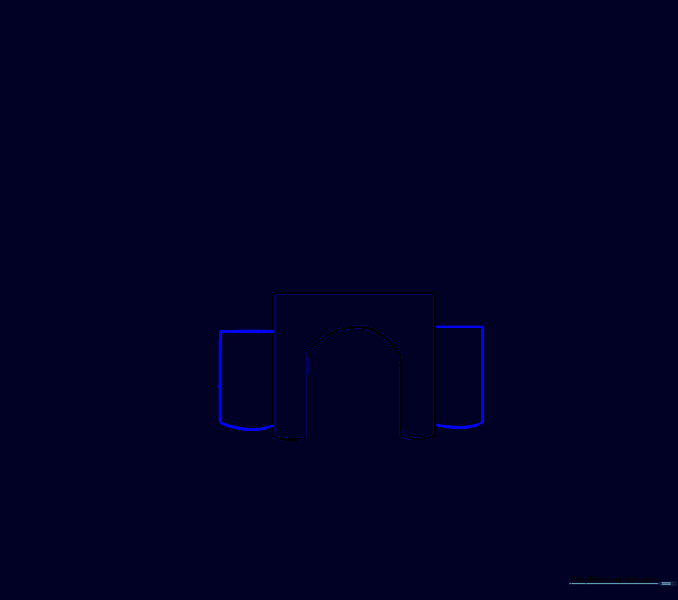 Extending horizontal lines to form the foundation of castle towers.