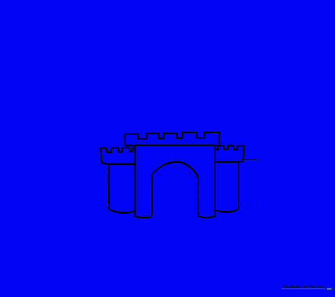 Adding a secondary arch inside the doorway for depth.