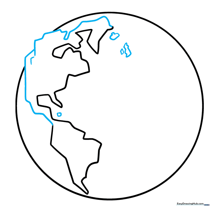 Adding detail to the North American continent and surrounding islands.