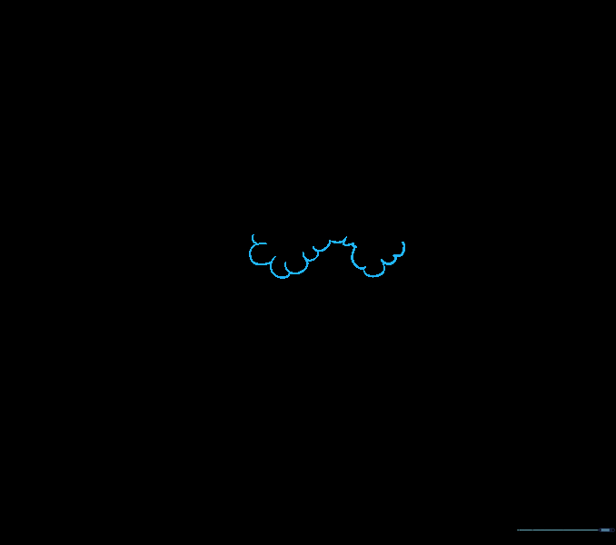 Adding foliage to the third tree using rounded shapes.