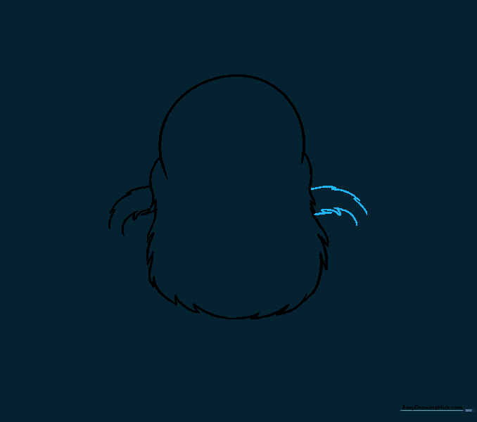 A second furry arm added to the opposite side of the monster's body.