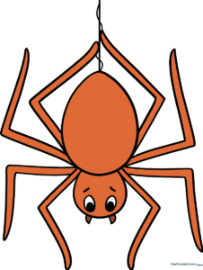 Finished cartoon spider illustration with vibrant colors and friendly features.