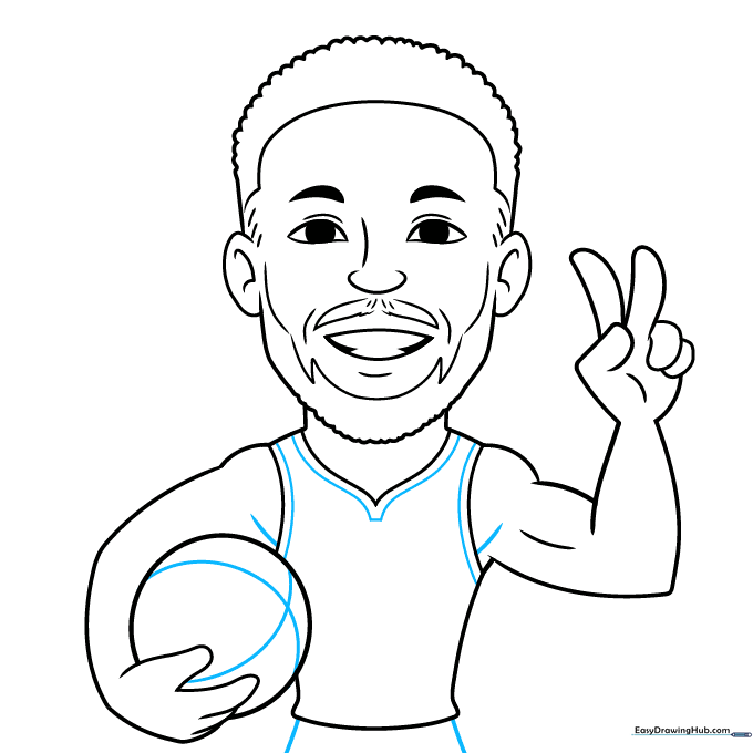 Adding muscle definition and basketball texture lines