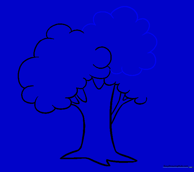 Adding a new section of leaves to the tree canopy.