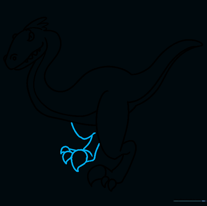Adding the second hind leg to show depth and perspective.