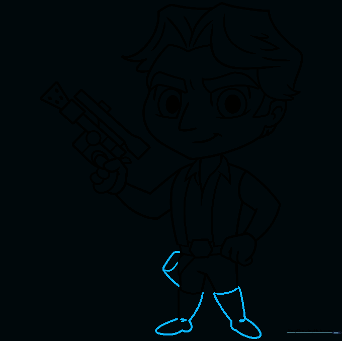 Finalizing the boot shapes and adding small details for depth.