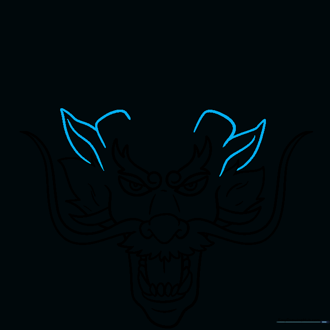 Adding ears and the base structures for the antlers.