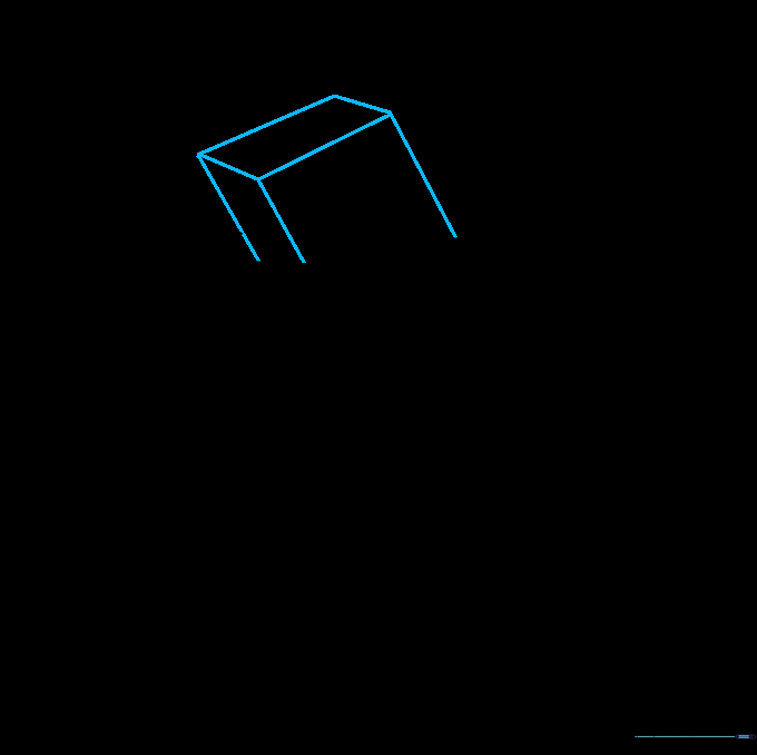 A rectangular gift box drawn sitting inside the top of the Christmas stocking.