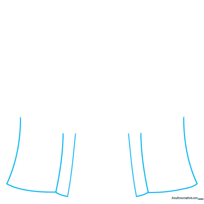Pencil sketch showing two rectangular wall sections of a circus tent on white paper.