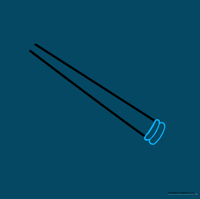 Detail view of the lower clarinet joint with three horizontal bands.