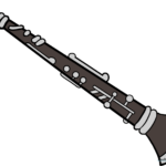 A completed, professional-looking clarinet drawing, perfect for music lovers.