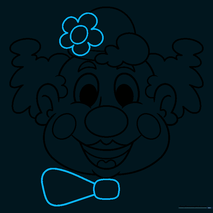 Adding a flower detail to the hat and starting the bow tie structure.