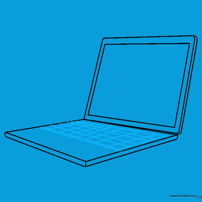 Adding a grid of lines to the keyboard area to represent individual keys.