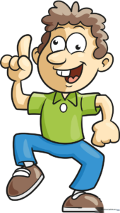 A vibrant, finished crazy cartoon character design.