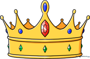 A colorful, finished illustration of a royal crown.