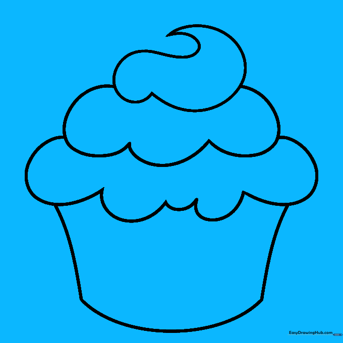 A small heart shape added as a decorative topper on the cupcake frosting.