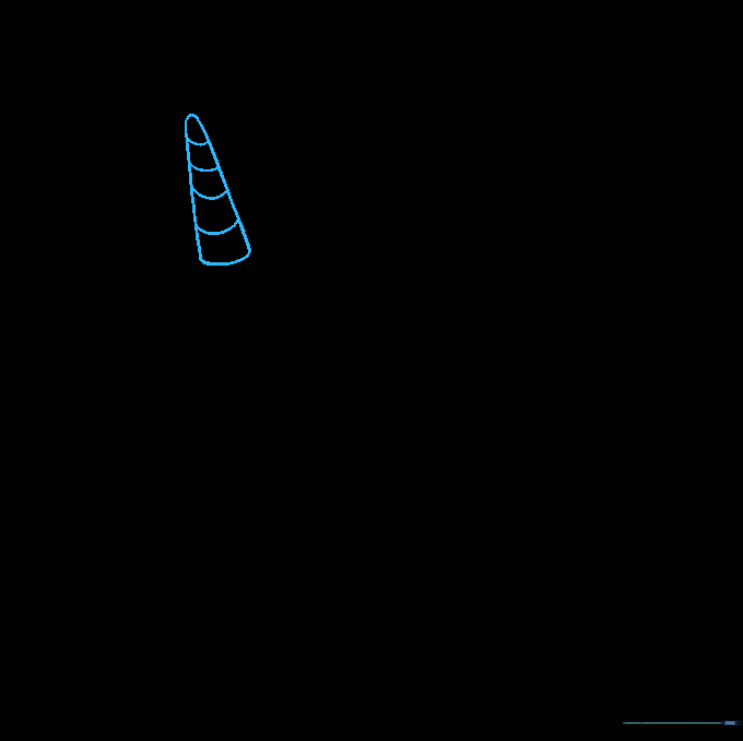 A long, spiral-textured tusk is added to the top of the narwhal's head.
