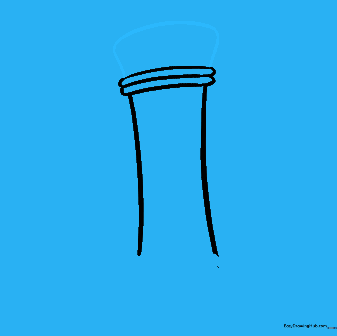 A rounded dome shape added to the top of the pencil to form the eraser.