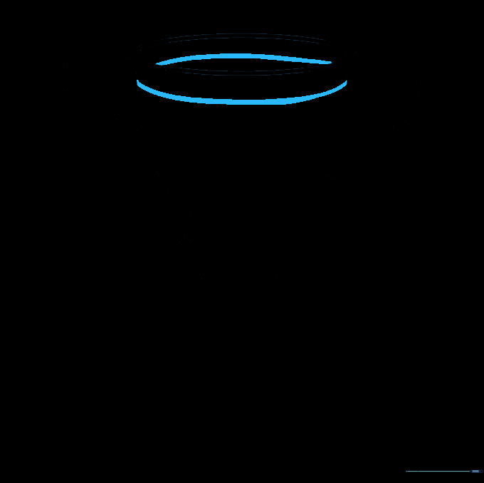Parallel curved lines added to the rim of the trophy cup for a 3D effect.