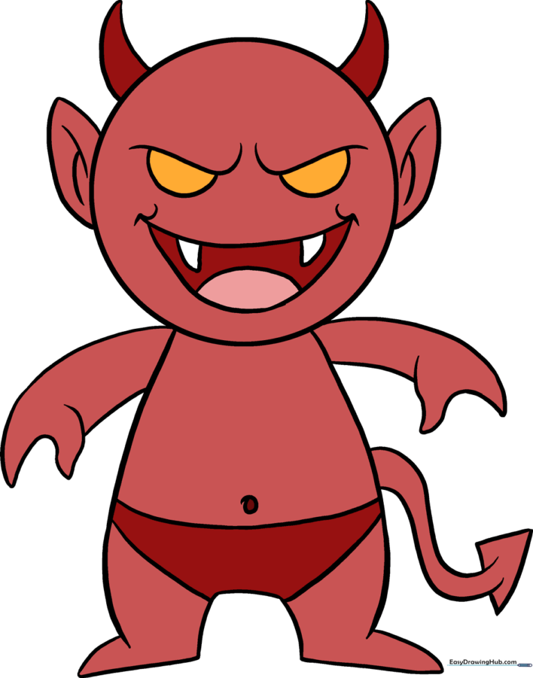 A colorful, finished cartoon demon character illustration.