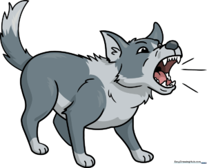 A vibrant, finished illustration of a cartoon dog barking, used as the featured image for the tutorial.